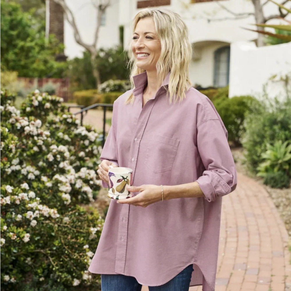 Frank & Eileen | NWOT Shirley Button Up in Washed Wine | Small